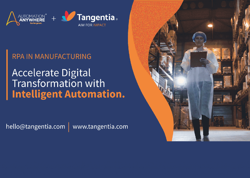 Tangentia | Tangentia Videos - Accelerate Digital Transformation with Intelligent Automation in Manufacturing